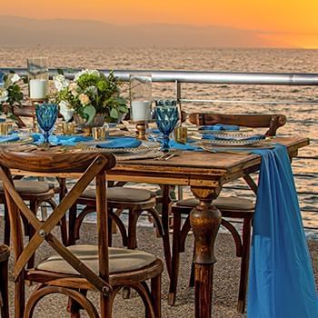 sea vie and blue decoration at Sunset Plaza Beach Resort