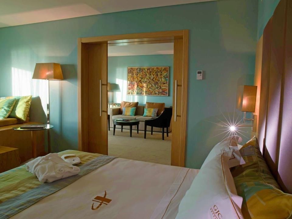 Bedroom & living area in Premium Suite, Hotel Presidente Luanda
