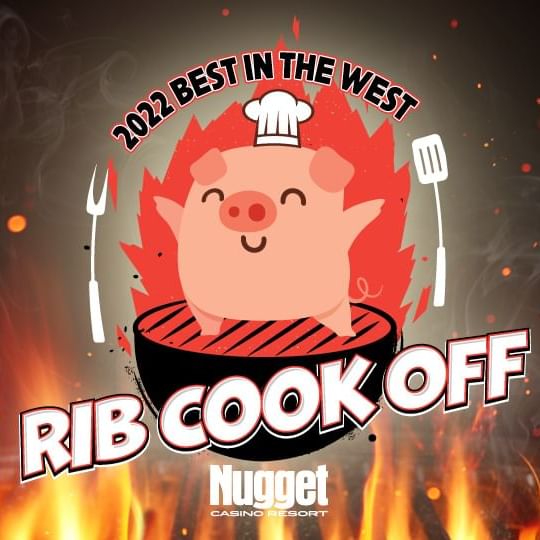2022 Best in the West Rib Cook Off Logo against a fire background