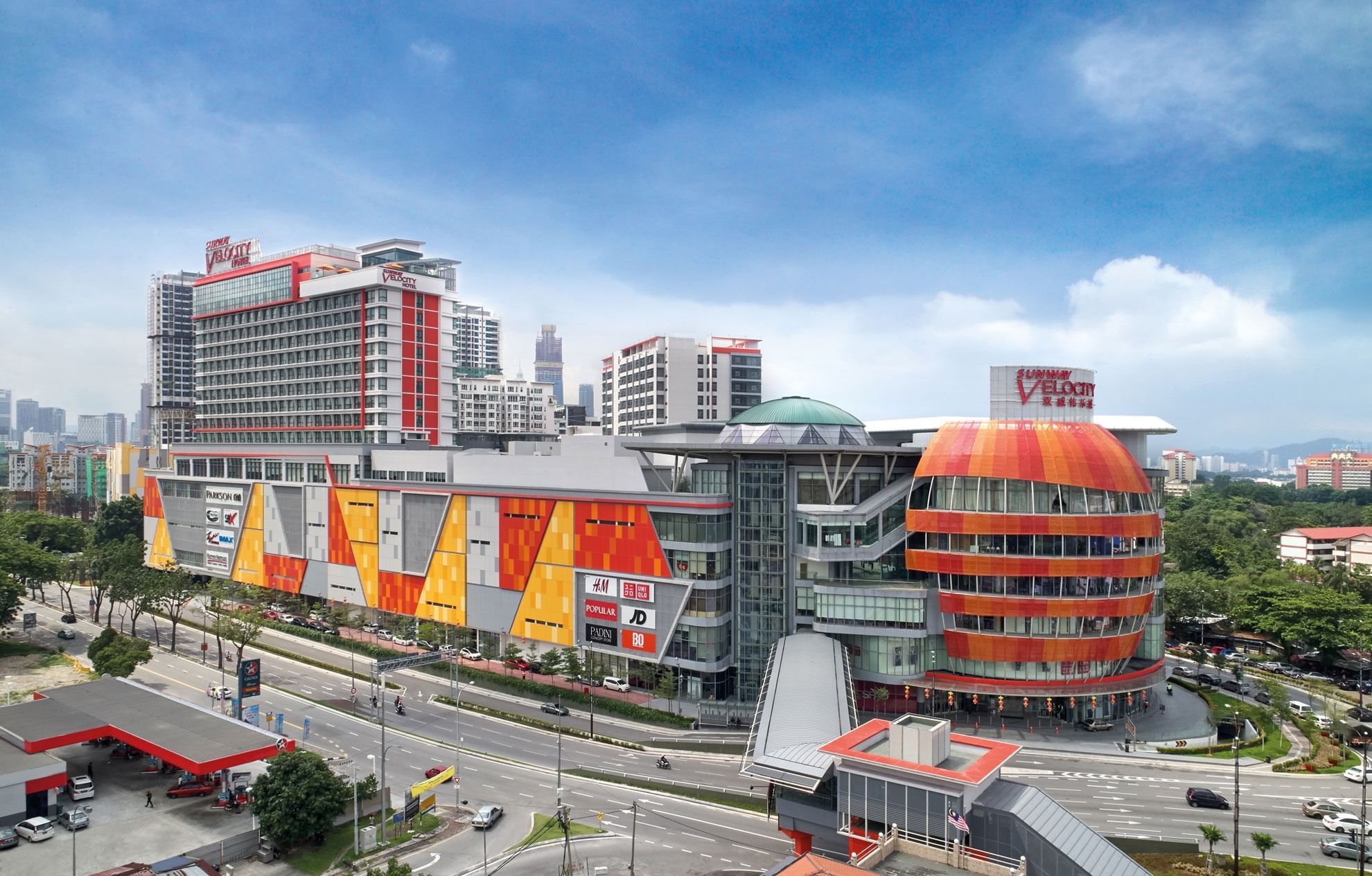 Exterior of Sunway Velocity Mall & street view near Sunway Hotels & Resorts