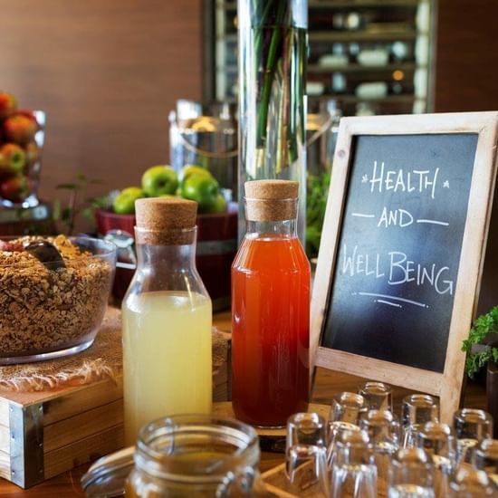 Organic & healthy snack display at Pullman Sydney Olympic Park