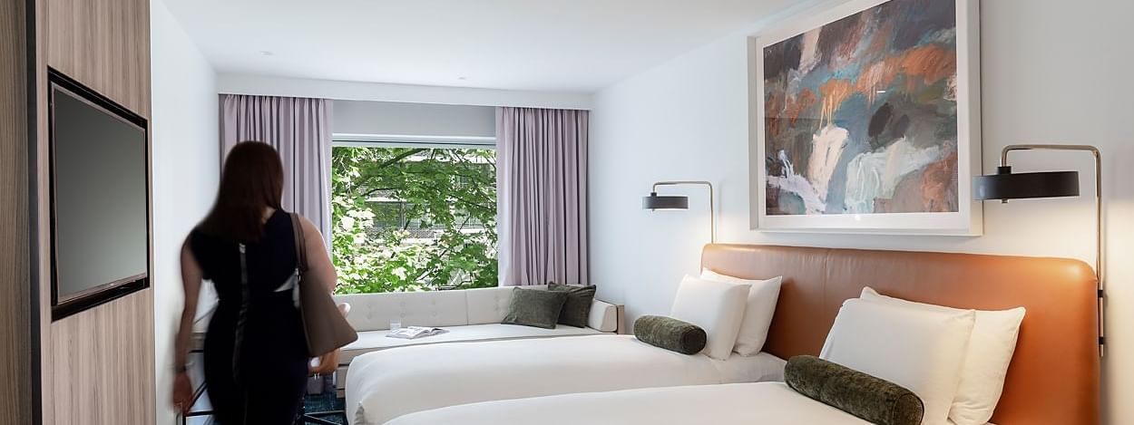 2 beds in Superior Twin Room at Novotel Sydney Darling Square