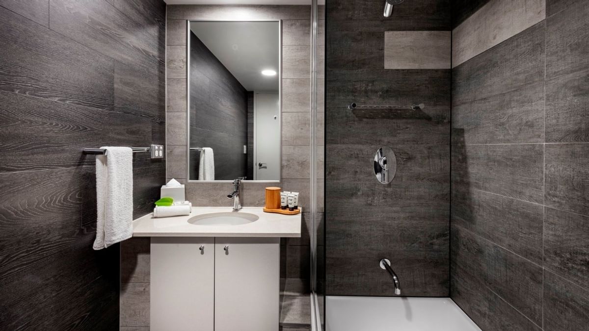 Premium one bedroom bathroom at Sebel Suites Brisbane