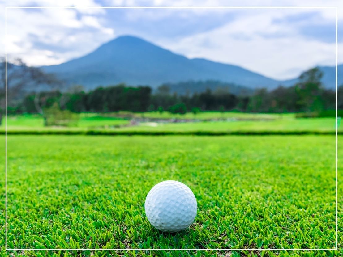 Golf ball at Chatrium Golf Resort Soi Dao Chanthaburi