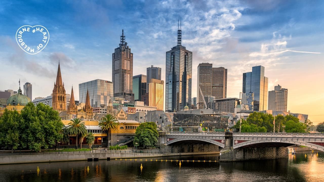 Landscape view of Melbourne City near Novotel Melbourne