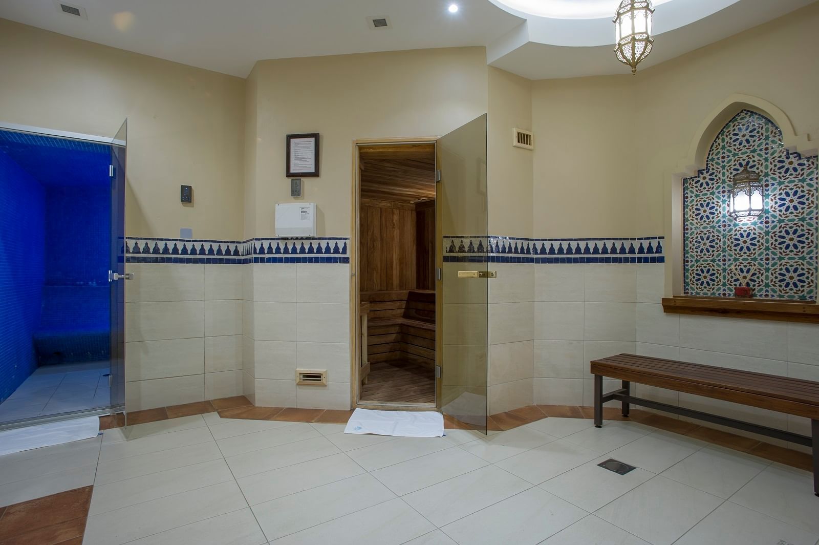Steam room in Maisha spa at Dar Es Saalam Serena Hotel