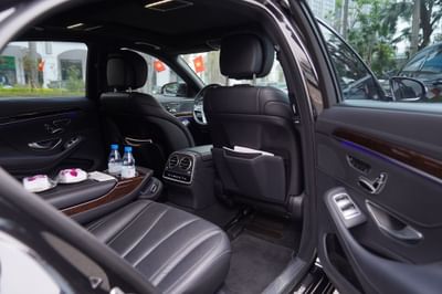 Lavish interior of a Mercedes Benz at Hanoi Daewoo Hotel