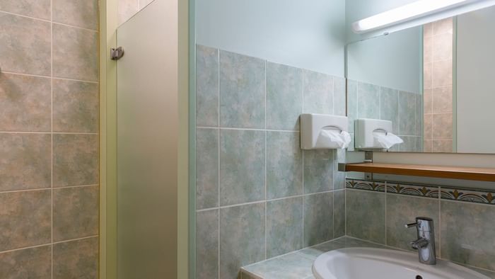 Bathroom vanity in bedrooms at Le Logis d'Elbee