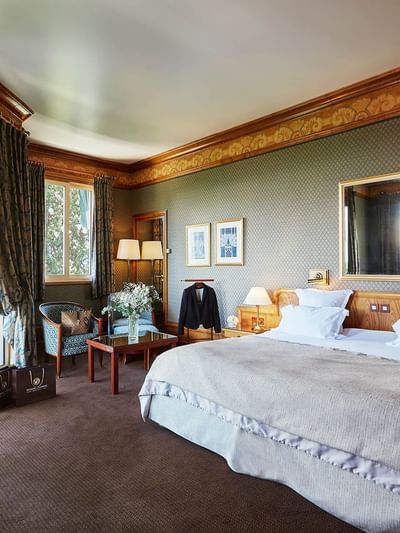 Chambre Deluxe vue sur le parc.