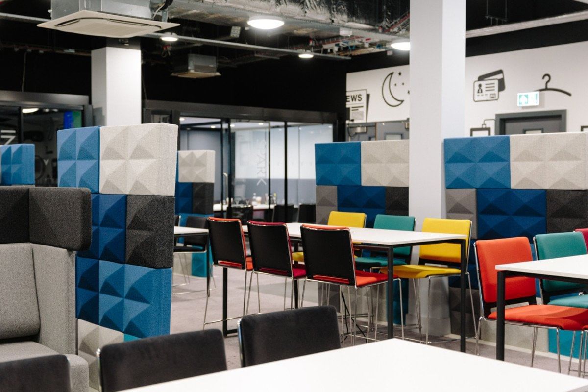 Interior of the V Works area at Village Hotel Portsmouth