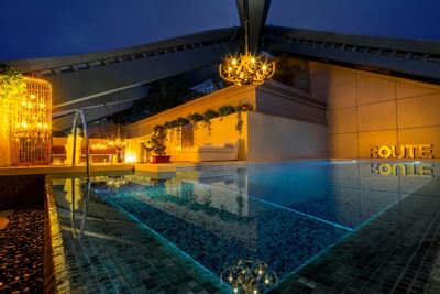 Outdoor pool of Éclatant-Suite at Hotel Eclat Beijing