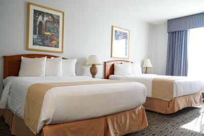 Twin beds in Family rooms at Hotel Buena Vista San Luis Obispo