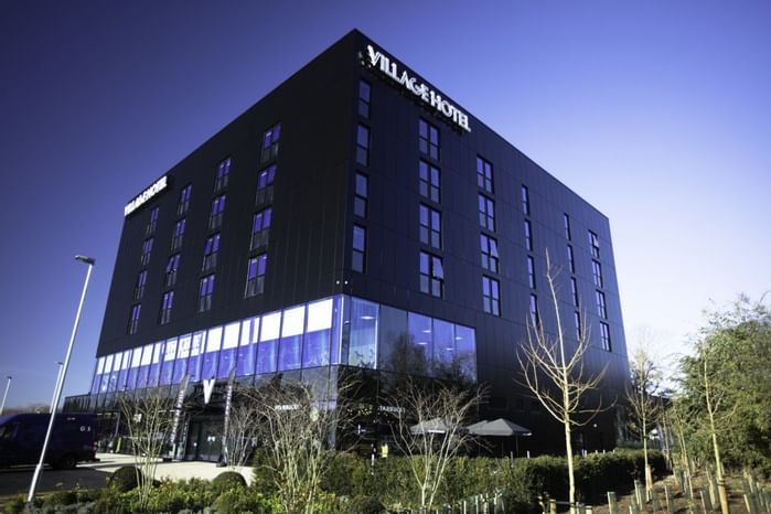 An exterior view of the hotel at Village Hotels