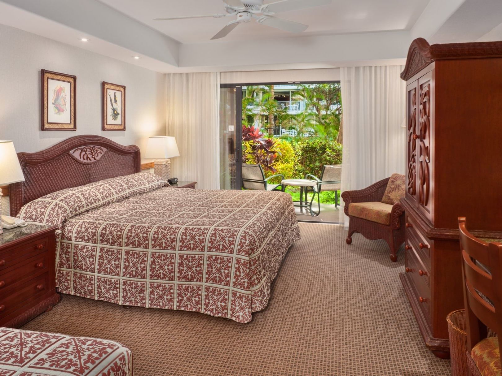 Interior of a Garden View Room at Ka'anapali Beach Hotel Hawaii