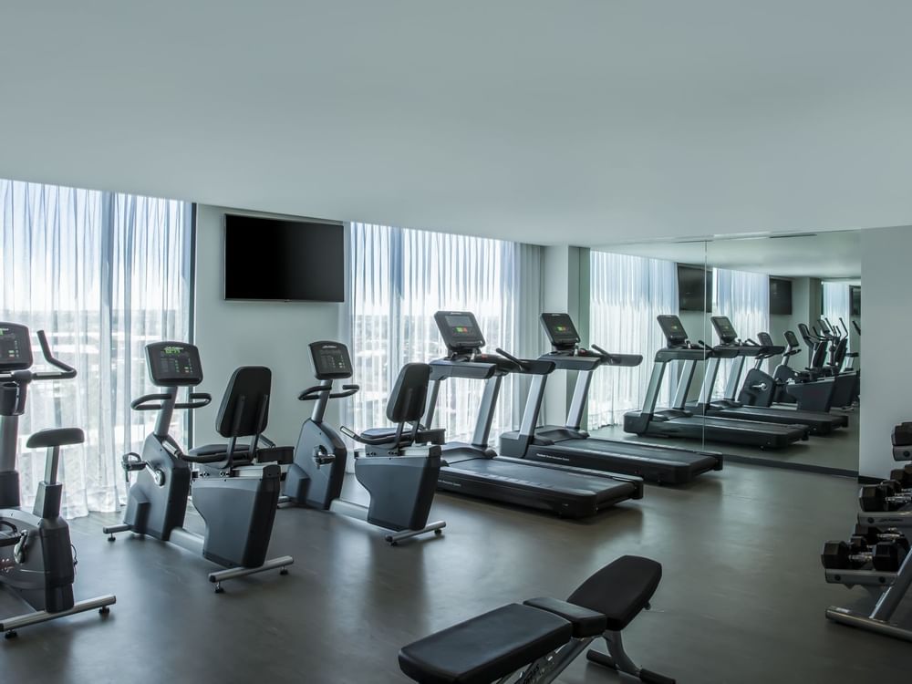 Fully Equipped Gym Wellness Center at Fiesta Inn Hotels
