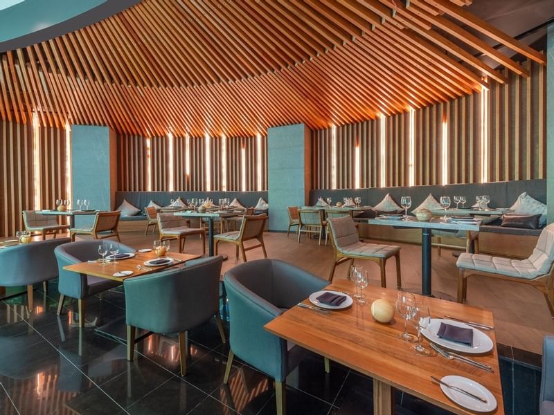 MB Restaurant indoor dining at Live Aqua Beach Resort Cancun