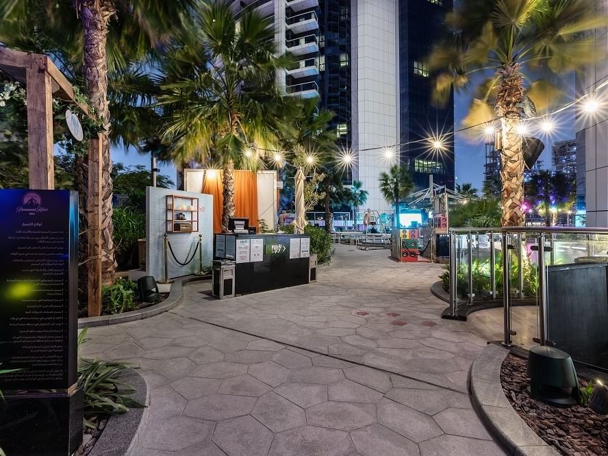 Open air dining at Malibu Deck at Paramount Hotel Dubai