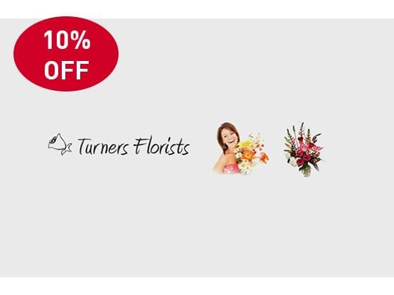 10 % off for purchase at the Turners Florists near Hotel Luma