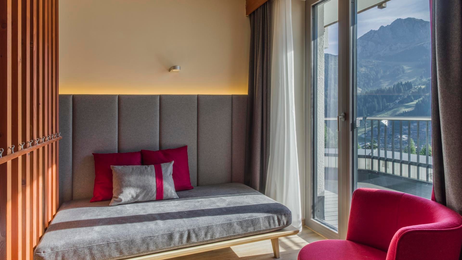 Double Room Deluxe interior at Falkensteiner Hotel Sonnenalpe
