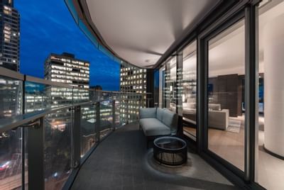 Balcony of Executive 1 Bedroom Suite at Paradox Hotel Vancouver