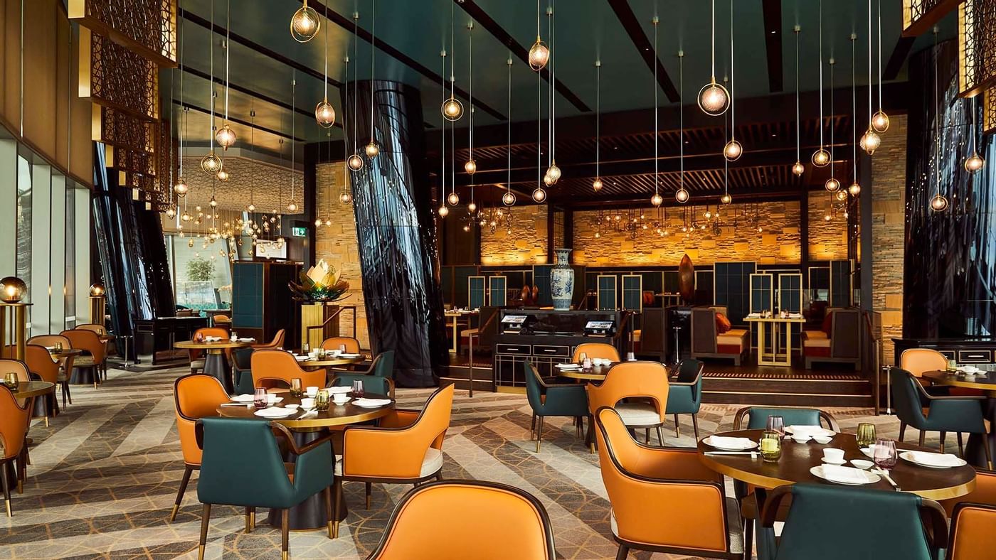 Interior of the Silks Restaurant at Crown Hotels