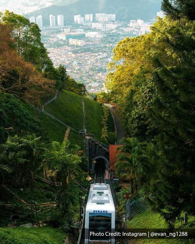 a breathtaking panoramic view of Penang Hill