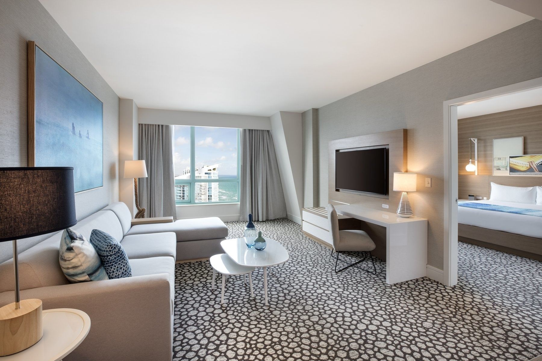 Interior of Intracoastal View suite at The Diplomat Resort