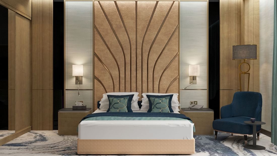 Spacious Ambassador Suite with King Bed at Cantonal Hotel by Warwick Riyadh