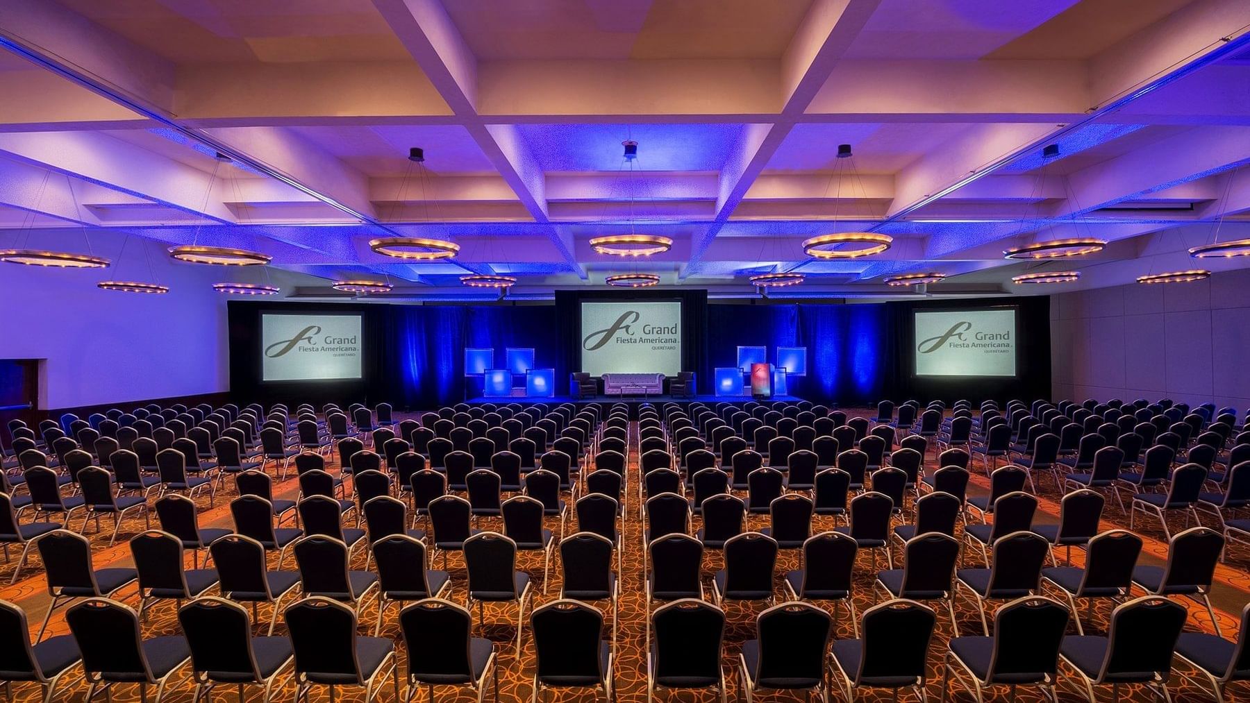 Meeting room with theater set-up at Grand Fiesta Americana