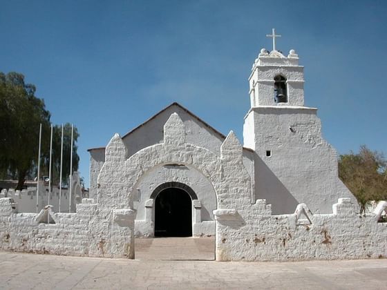 San Pedro de Atacama Church near NOI Casa Atacama hotel
