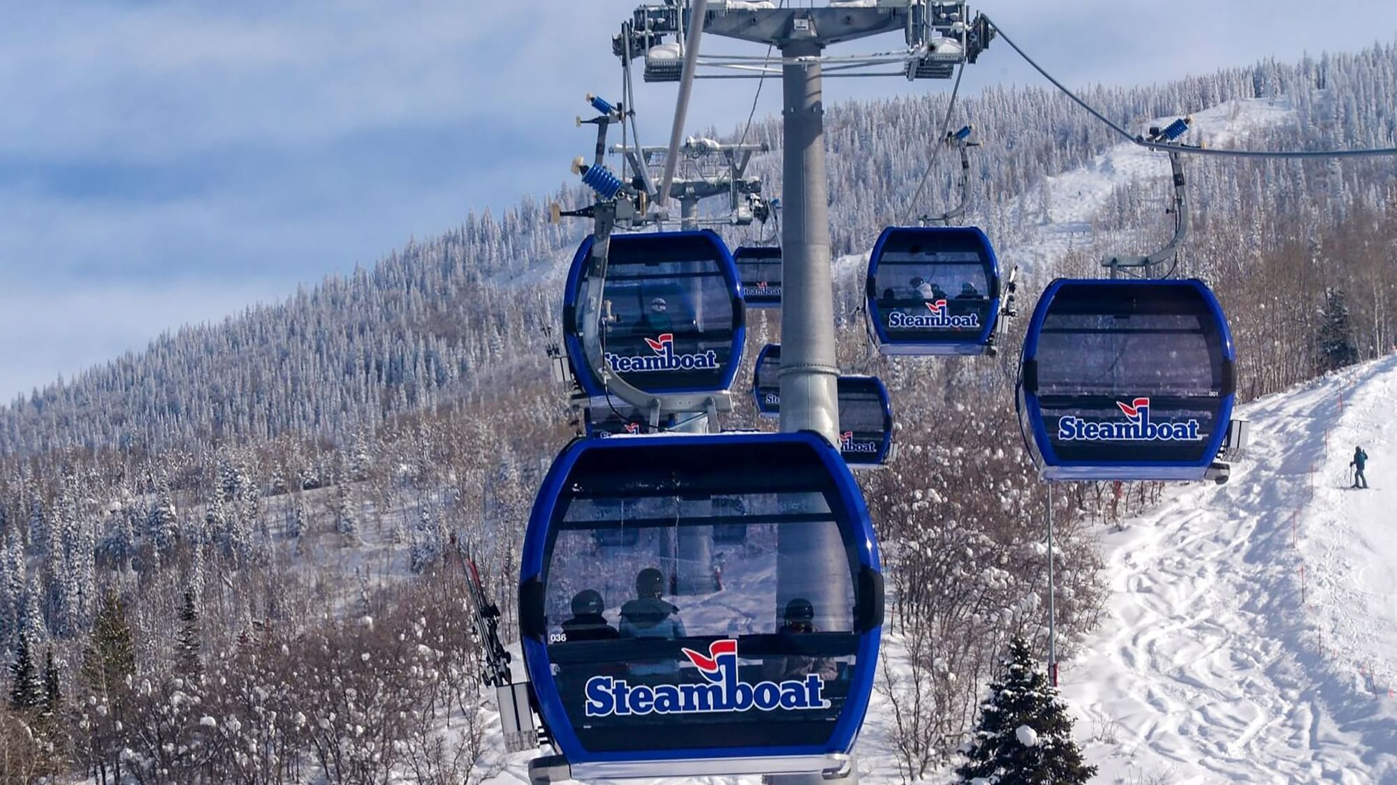  Ski Lift gondola in Steamboat Springs 