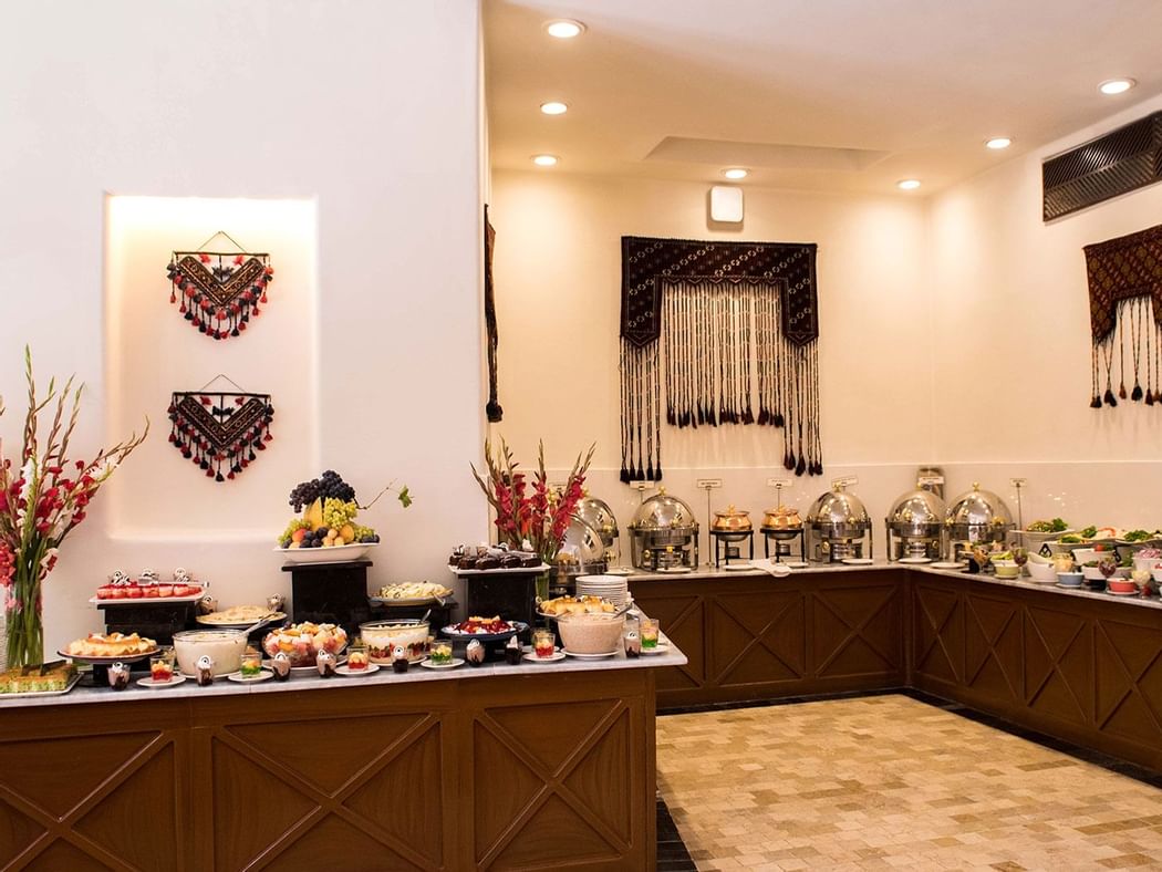 A Buffet display in Ziarat coffee shop at Quetta Serena Hotel
