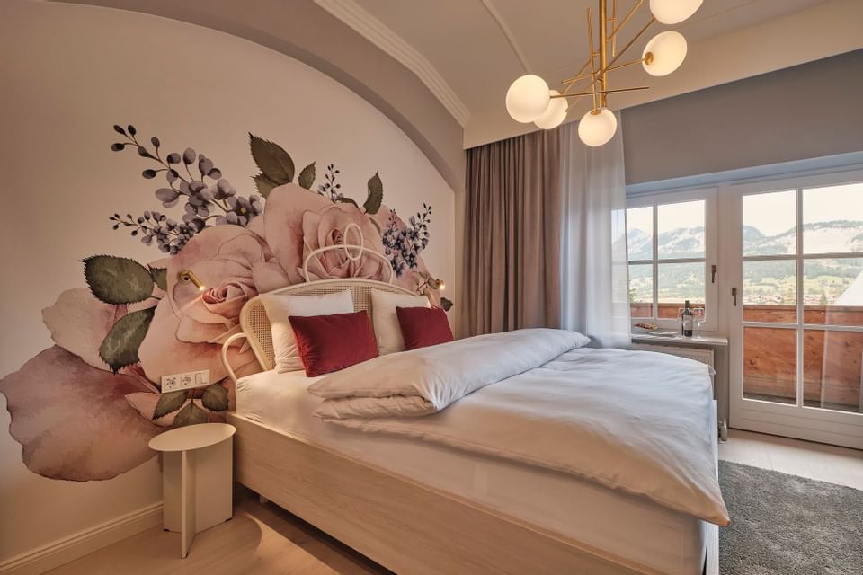Romantisches Zimmer im Hotel Liebes Rot Flüh, Haldensee Tirol