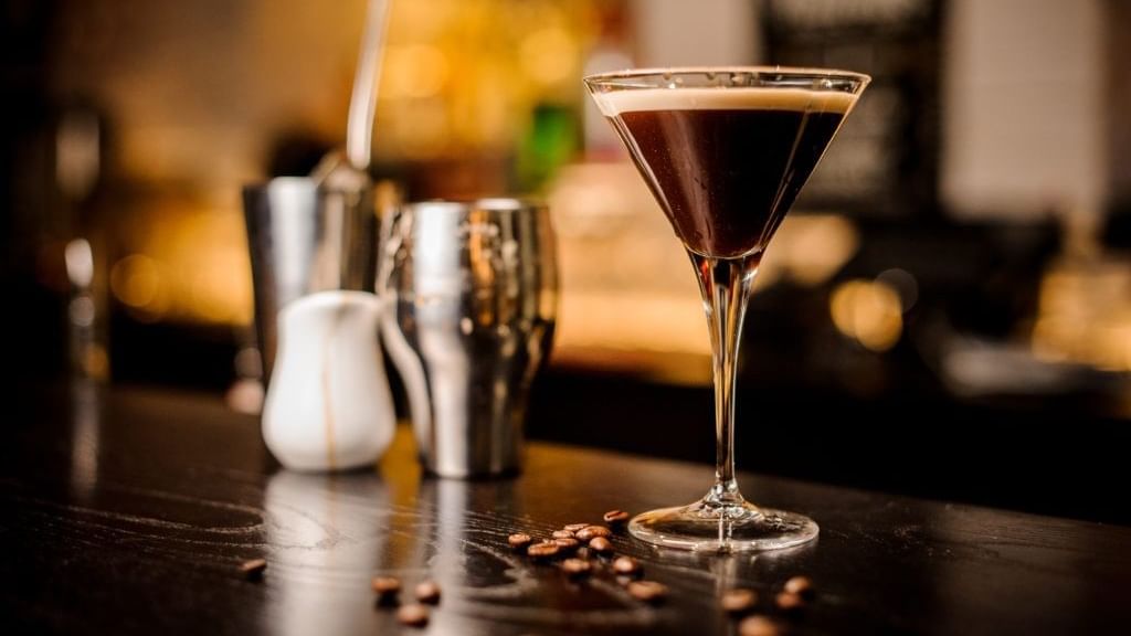 Coffee cocktail served in Sky Bar at Sunway Hotels & Resorts