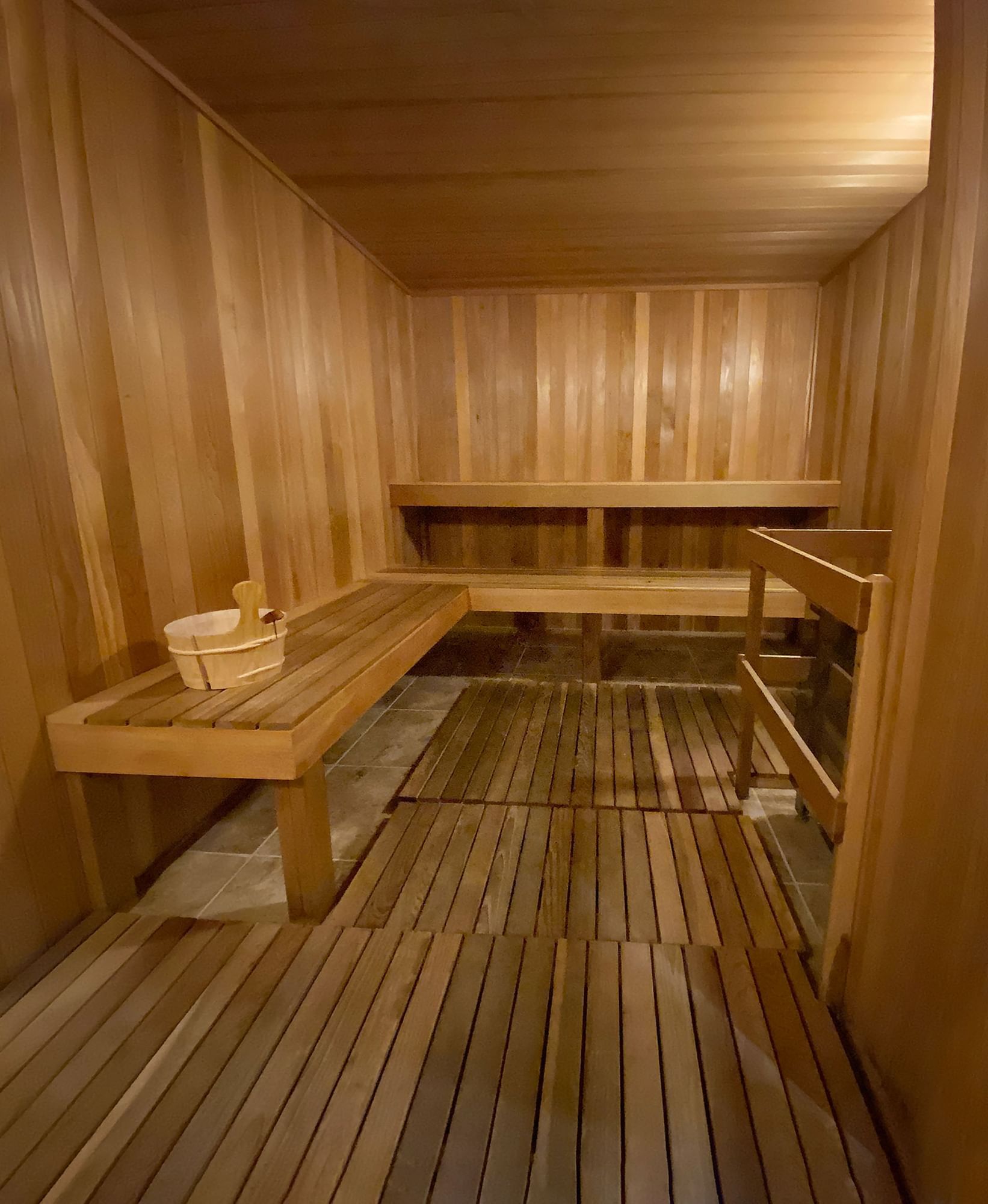 Hot Sauna in our on-site spa