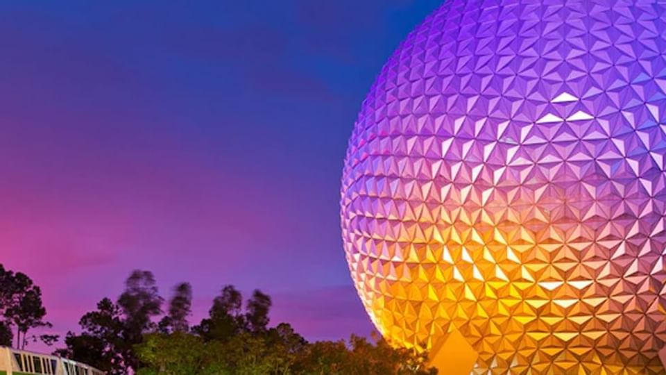 Exterior view of Epcot near Legacy Vacation Resorts