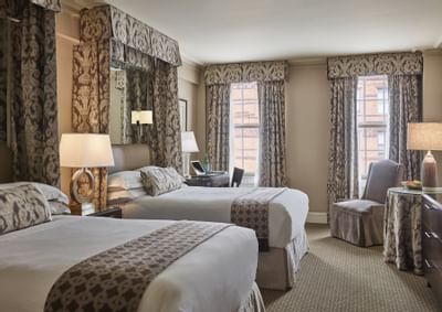 Deluxe Guestroom with twin beds at The Eliot Hotel