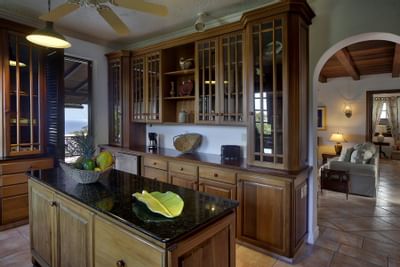 kitchen in tropical villa
