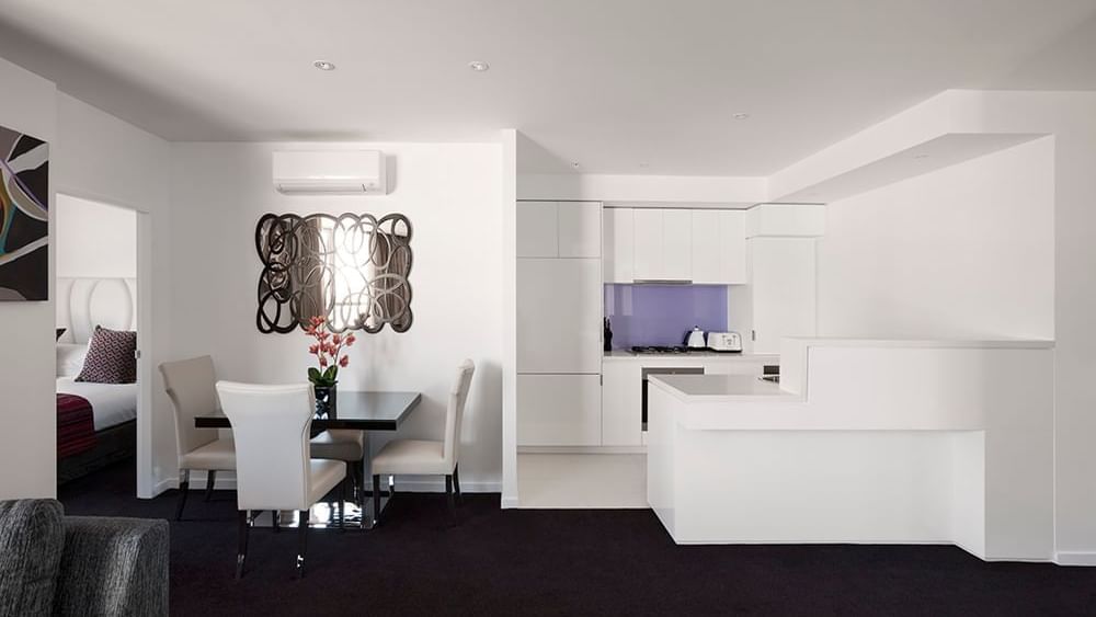 2-Bedroom Waterview Kitchen & Living Room