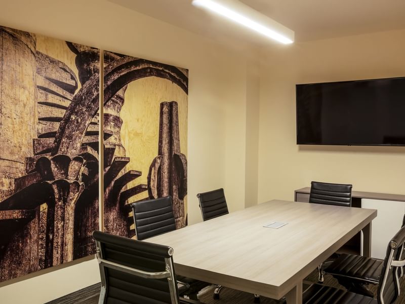 Conference table setup in a Meeting room at Fiesta Inn Hotels