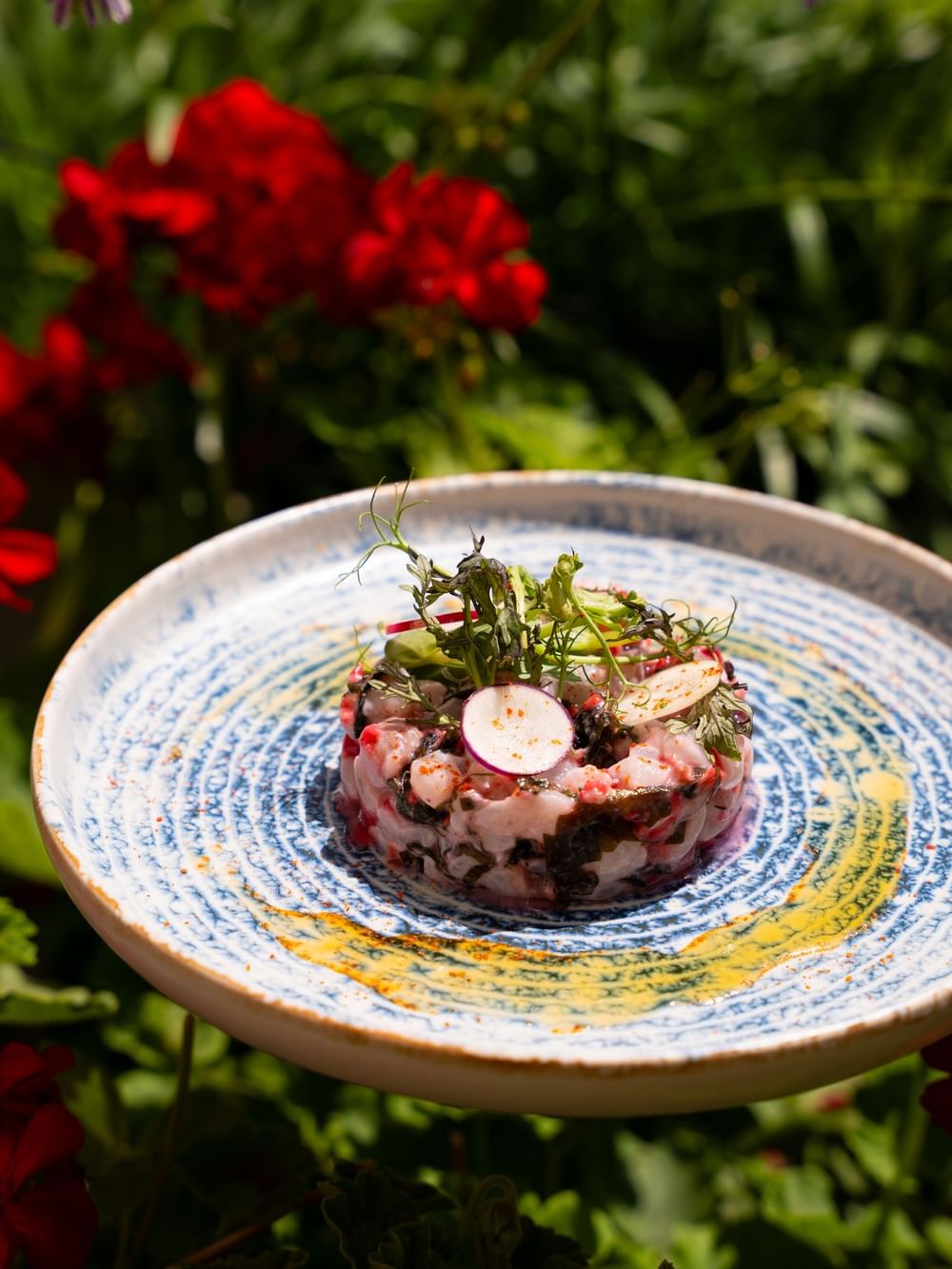 Plats de saison à la Terrasse Le W du Warwick Paris
