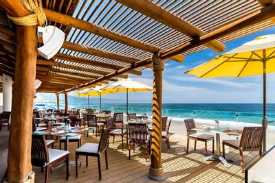 Restaurent on the beach at Buenaventura Grand Hotel