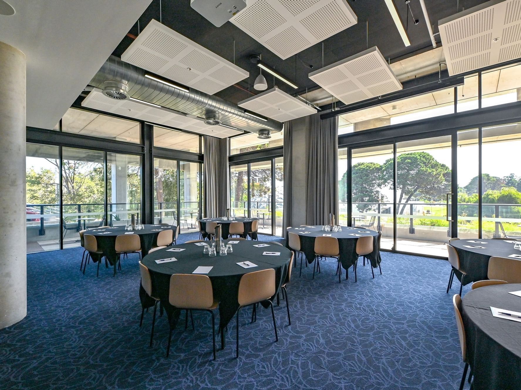 Banquet tables in Bentley 2 Room at Nesuto Curtin Perth Hotel