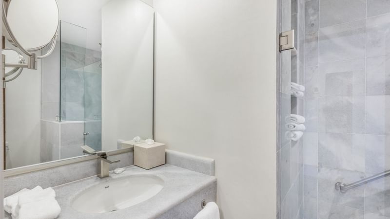Bathroom vanity area in a Suite at Gamma Colima Garden
