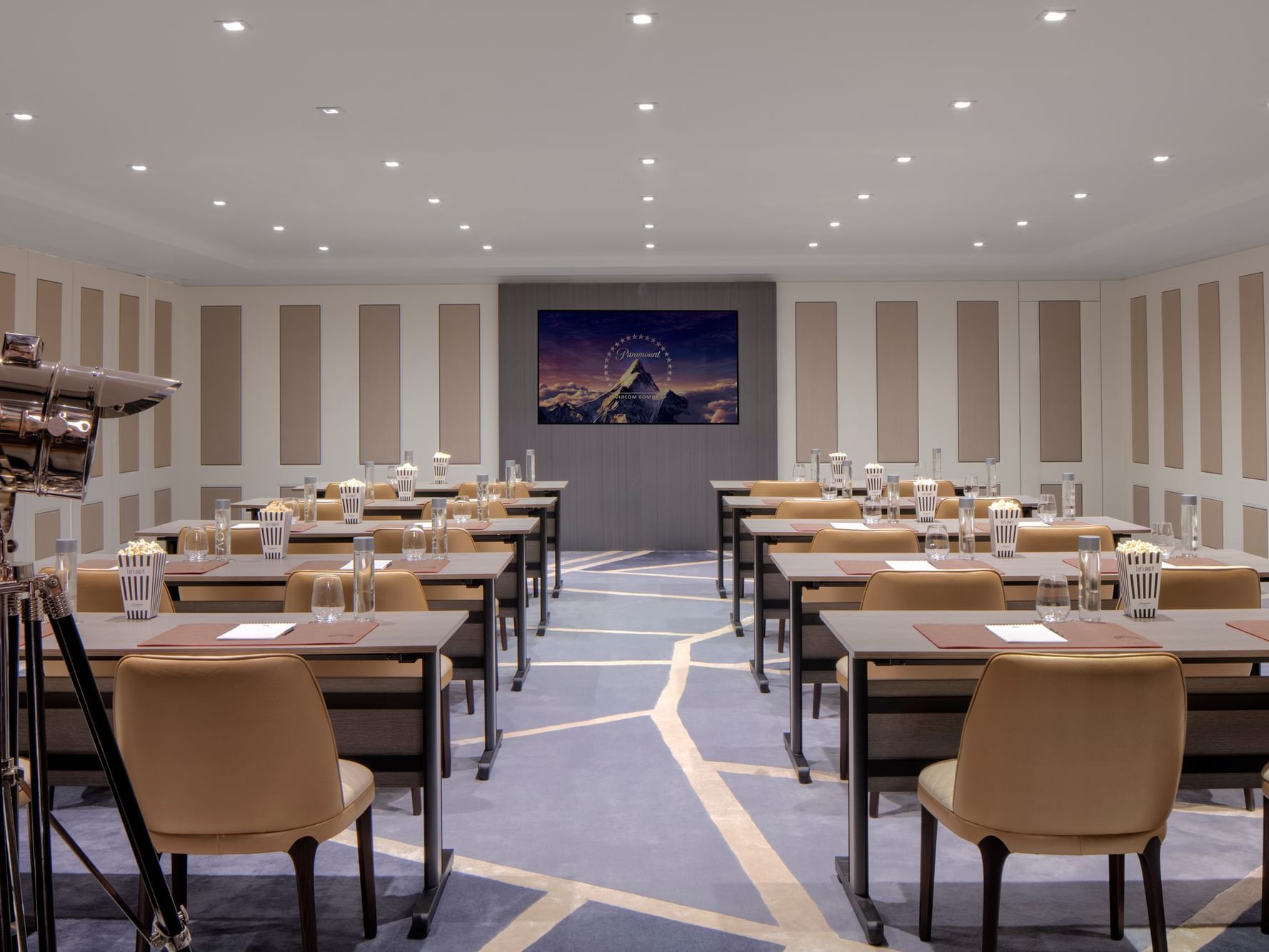 Classroom set-up in the Meeting Room at Paramount Hotel Dubai