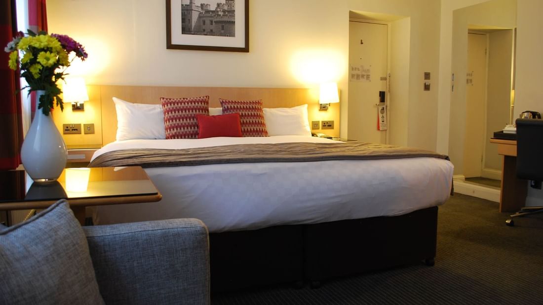 Cozy bed in Junior Suite Double room at Thistle Bloomsbury Park