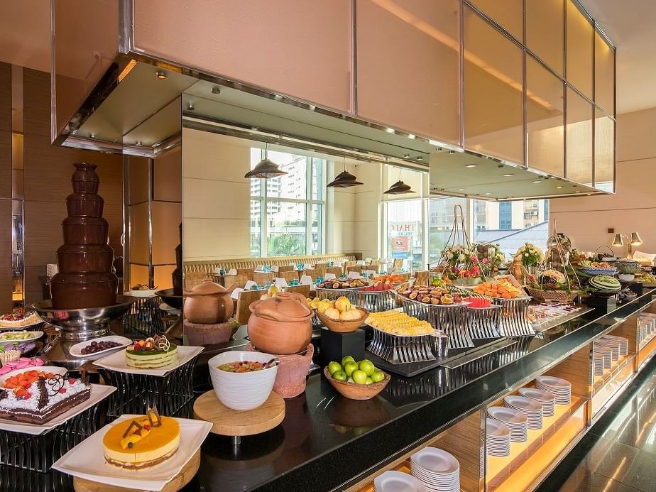 Buffet in The Glass House at Eastin Grand Hotel Sathorn Bangkok