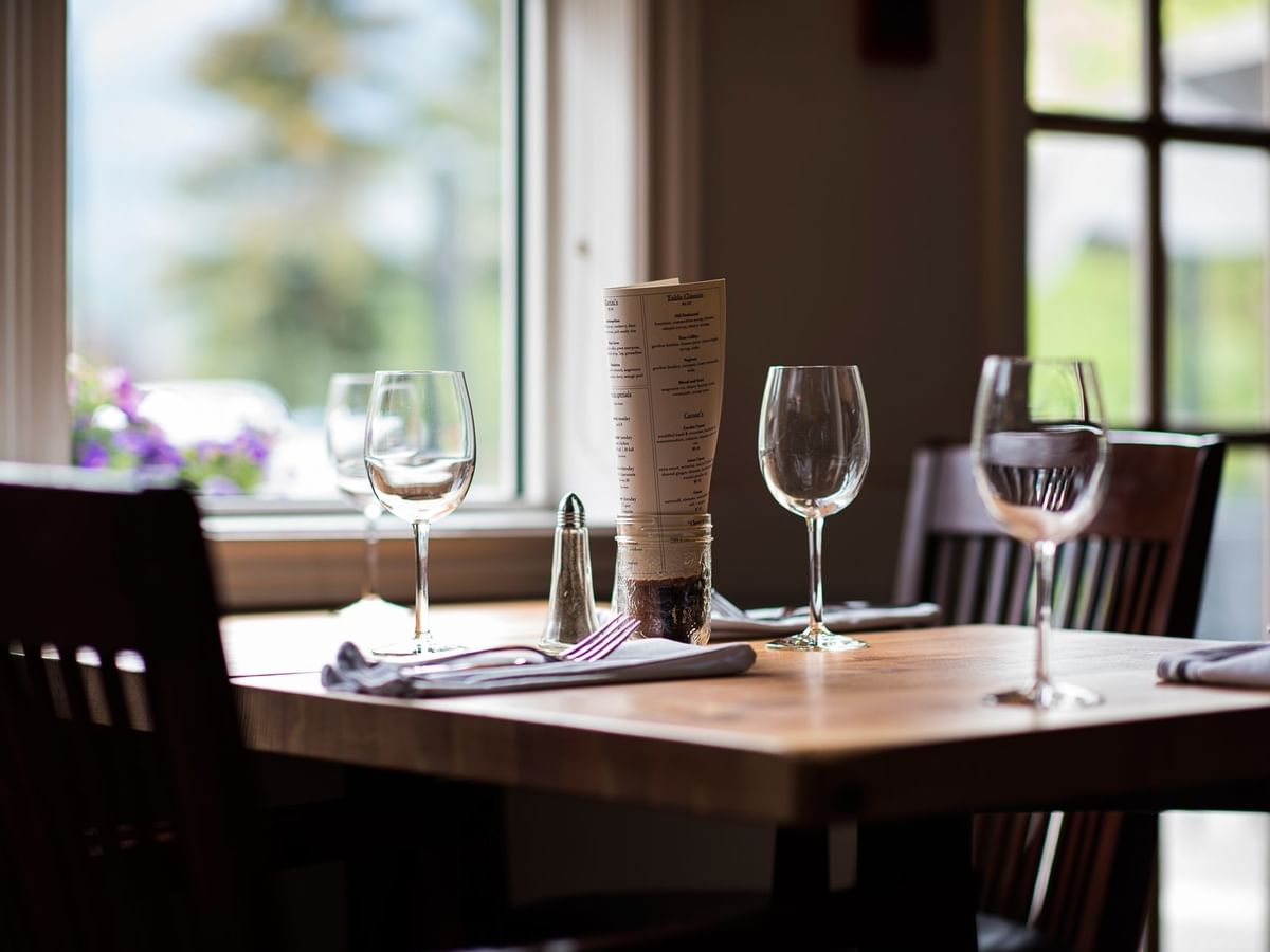 Table Food + Drink Signature Restaurant in Canmore, AB
