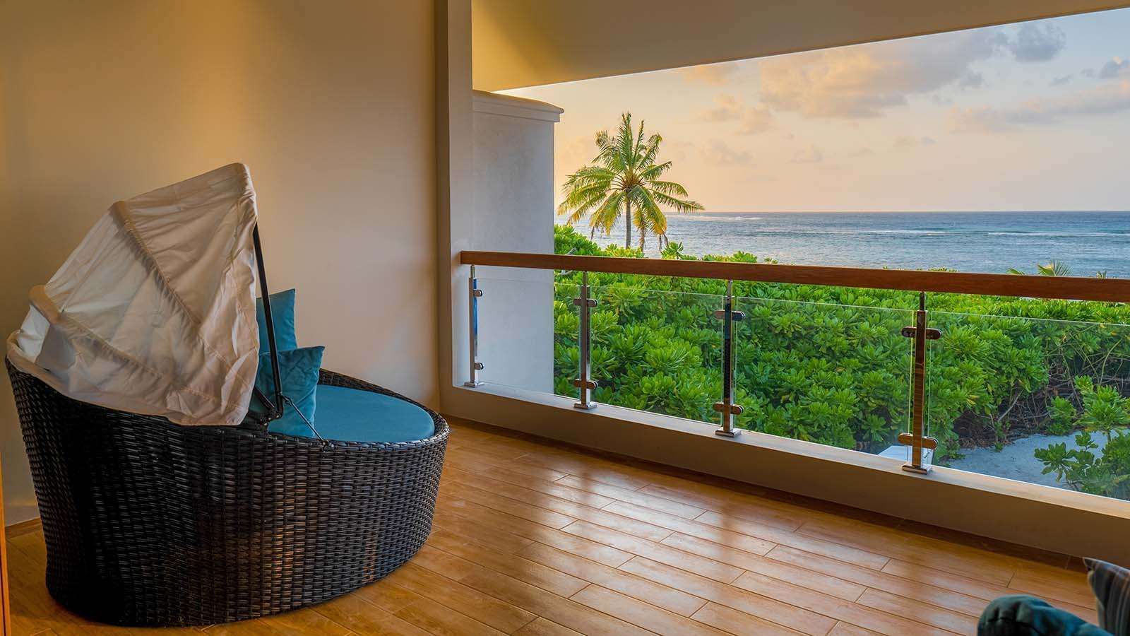 Sultan Residence balcony with sea view,The Signature Collection