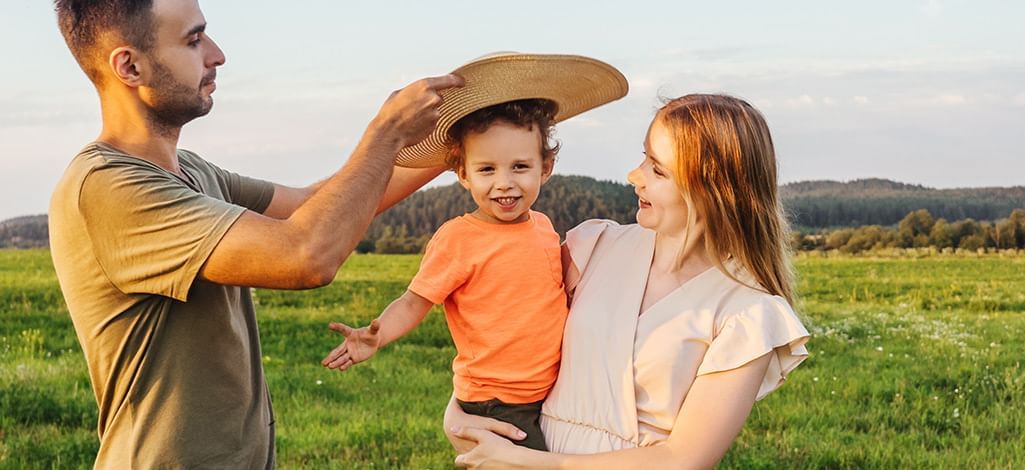family with little boy